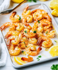 4431454 Baked Shrimp With Garlic Lemon Butter Sauce Recipe